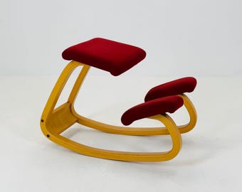 Silla ergonómica de rodillas Peter Opsvik Stokke Varier Variable Balance de mediados de siglo, década de 1970, Noruega