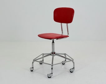 Obrotowe i regulowane krzesło biurowe w stylu Mid-Century Modern, Niemcy, lata 60. XX wieku