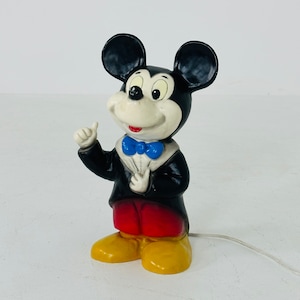 Vintage Disney Mickey Mouse Plastic Nightlight by Heico Made in Germany 1980s