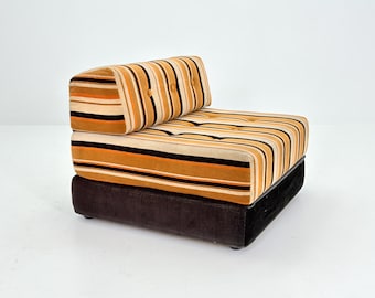 Mid Century Fold Out Extendable Lounge Chair Daybed 1970s Germany