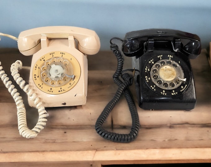 Dial Note Bell System Western Electric Rotary Dial Desk Phones 500DM Tested, See ...