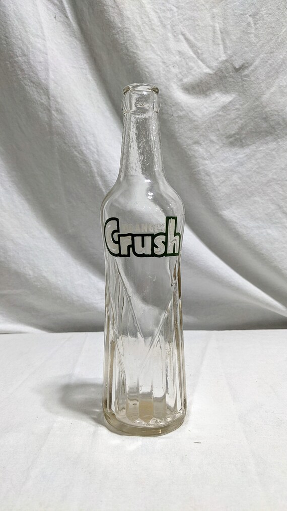 Vintage Orange Crush Soda Glass Bottle 12 Fl Oz 1950 S Etsy