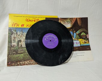 VINTAGE 1965 vinyl record - It&#39;s A Small World -- Disneyland Records LP