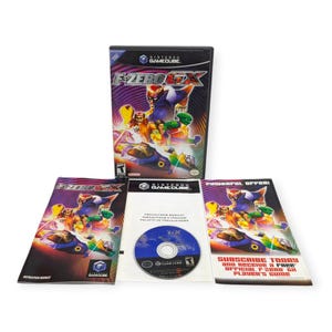 Nintendo GameCube F-Zero GX Racing Game CIB Complete 2003 Wkładki do płyt z instrukcją