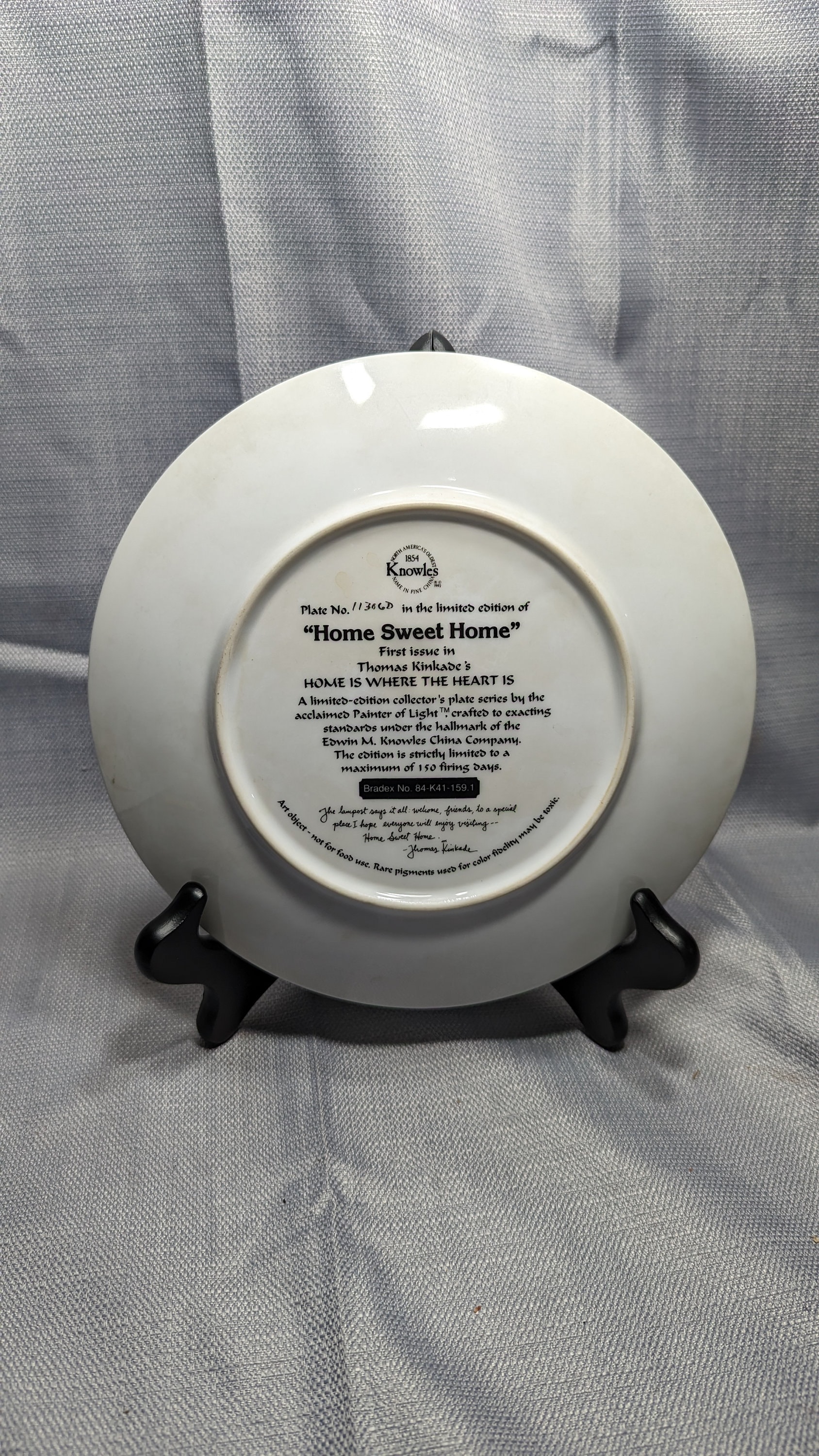 Vintage Thomas Kinkade Collectible Plates by the Edwin M