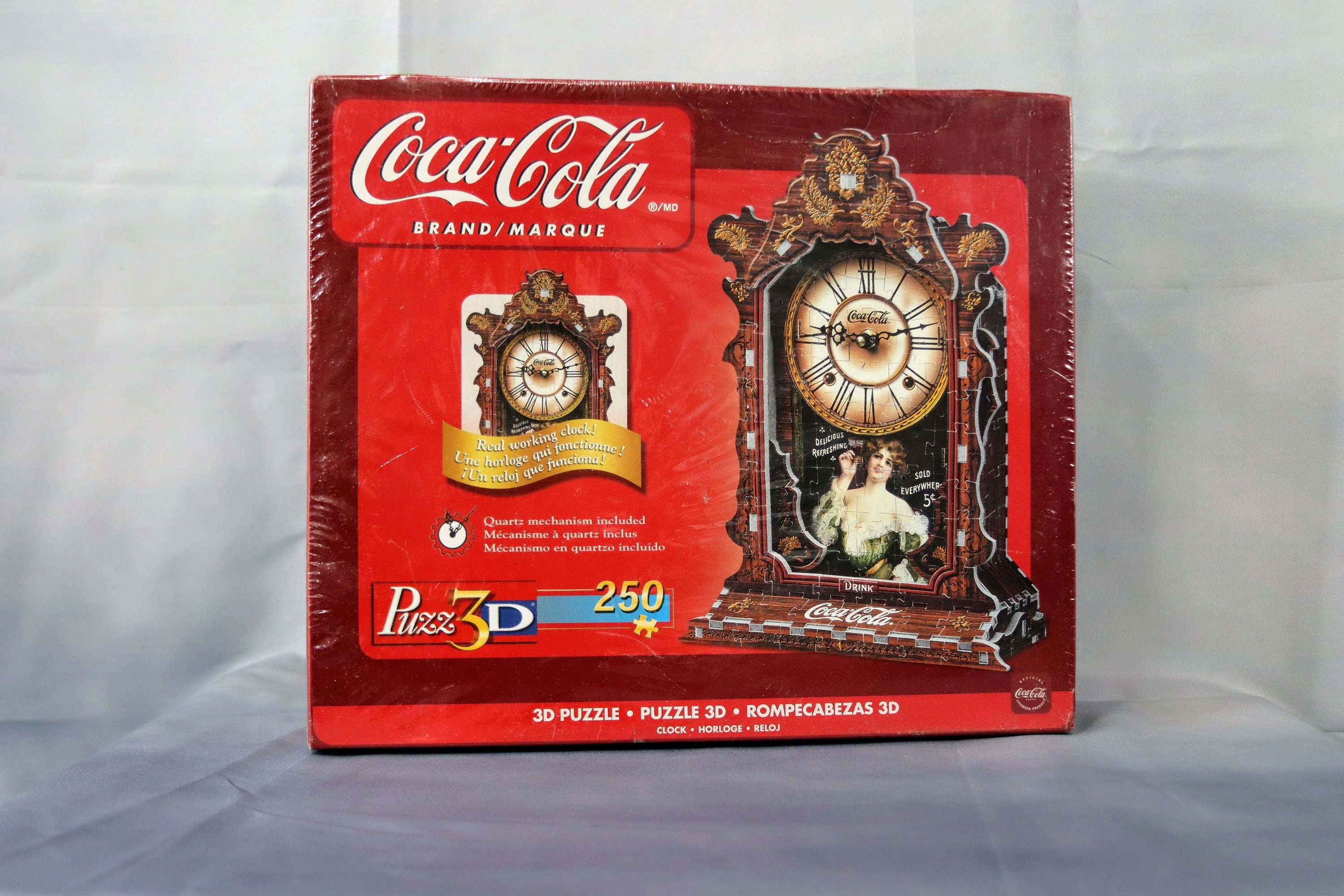 Puzz3d Coca-cola Clock Three Dimensional Puzzle NEW IN BOX -