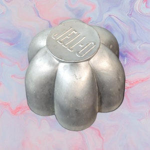 Vintage Jell-O Kleine Metallformen — 1950er Jahre Jello oder Candy Moulds