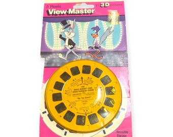 Juego de 3 carretes View-Master de Bugs Bunny y el Correcaminos (1981), con 1031 imágenes en 3D.