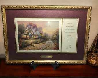 Thomas Kinkade "Open Gate, Sussex" Collectors' Society framed print & certificate of authenticity