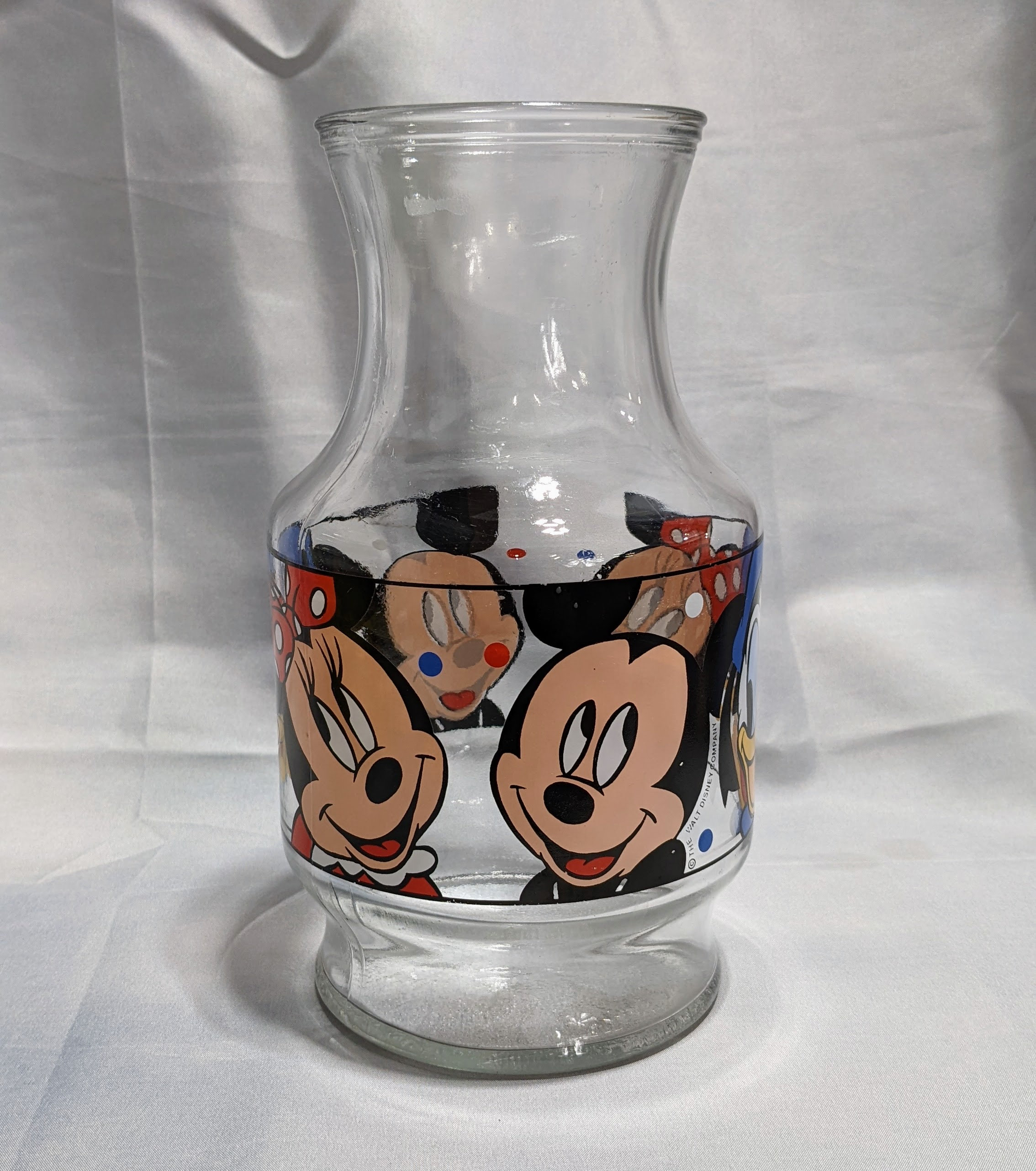 VINTAGE Walt Disney Productions Glass Jar/vase Feat. Mickey - Etsy