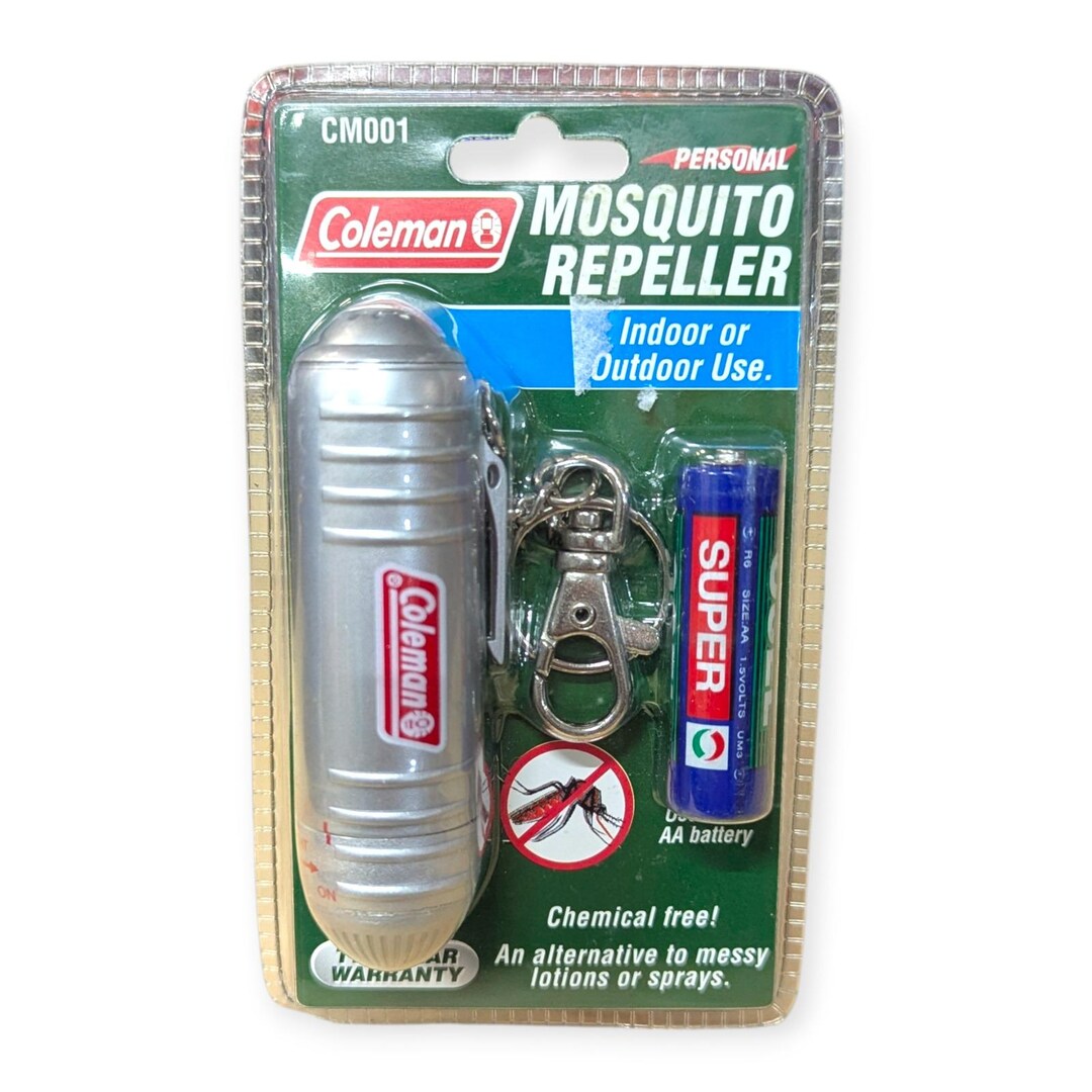 Coleman CM001 Personal Mosquito Repeller Silver Chemical Free Indoor ...