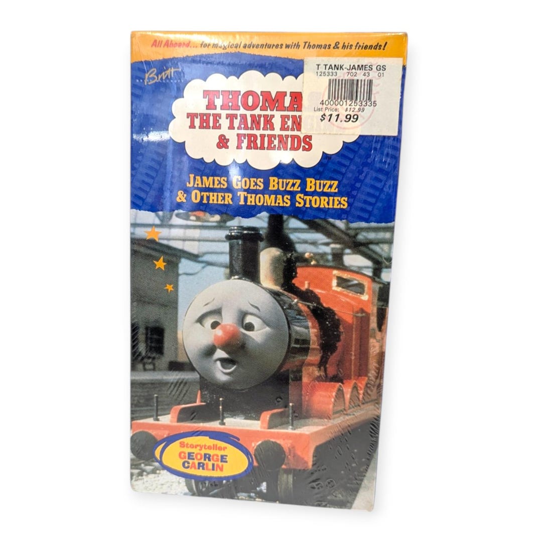 Thomas & Friends James Goes Buzz Buzz VHS 1993 George Carlin Sealed ...