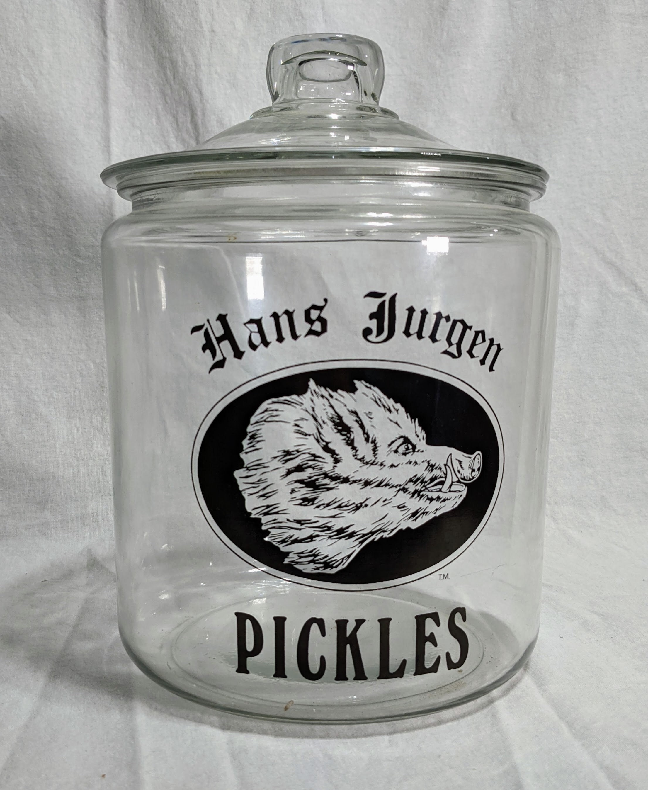 Hans Jurgen Boar's Head Pickle Jar Wild Boar Logo - Etsy Australia Hans Jurgen Boar's Head Pickle Jar Wild Boar Logo - Etsy Australia