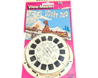 Vintage 1972 Scooby-Doo View-Master 3 Walzen Das ist Schnee Geist Hanna-Barbera 1016