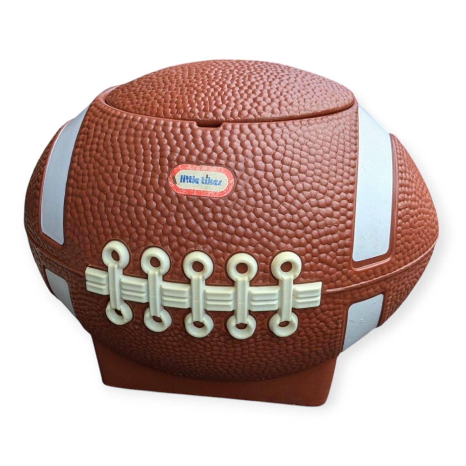 Little Tikes アメリカンフットボール型収納ボックス Little Tikes Vintage Football Toy Box Toy Chest Tailgate Cooler W