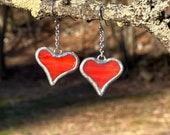 Stained Glass Heart Earrings (R.O.Y.G.)