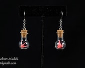 Cranes in Round Bottles - Solid Color Paper