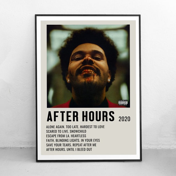 After Hours Album Cover The Weeknd Poster – Aesthetic Wall Decor