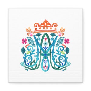 Artwork - Colorful Auspice, Canvas Gallery Wraps, Catholic Art, Catholic Gifts, Christian Art, Marian Auspice