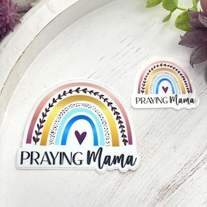 Stickers - Praying Mama, Vinyl Stickers, Catholic Stickers, Catholic Gifts, Mother&#39;s Day Gift