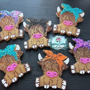 Highland cow car freshie-cute cow car freshener