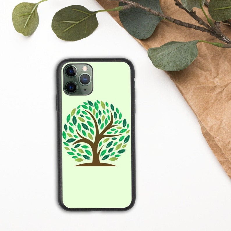 100/% Biodegradable iPhone Case XR 11 Pro Max iPhone X XS Max 11 Pro 11 12 Pro Eco-friendly iPhone Case 12 XS Tree iPhone Case