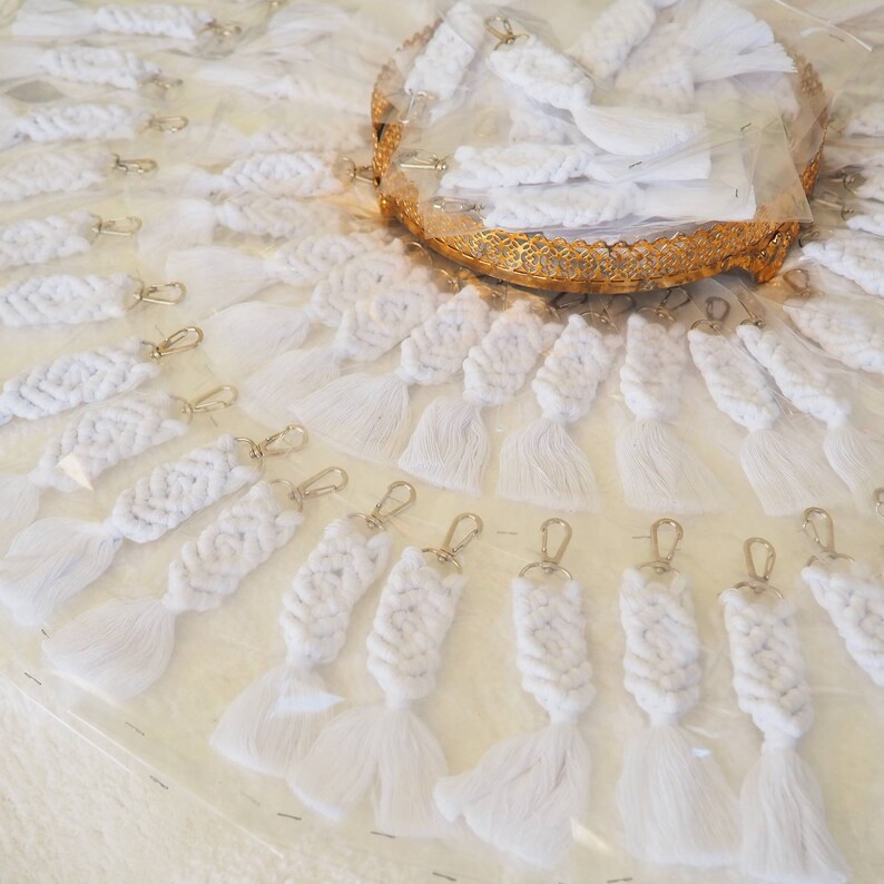 Wedding Gift / Macrame Keychains / Wedding Guest Gifts/cheap Etsy