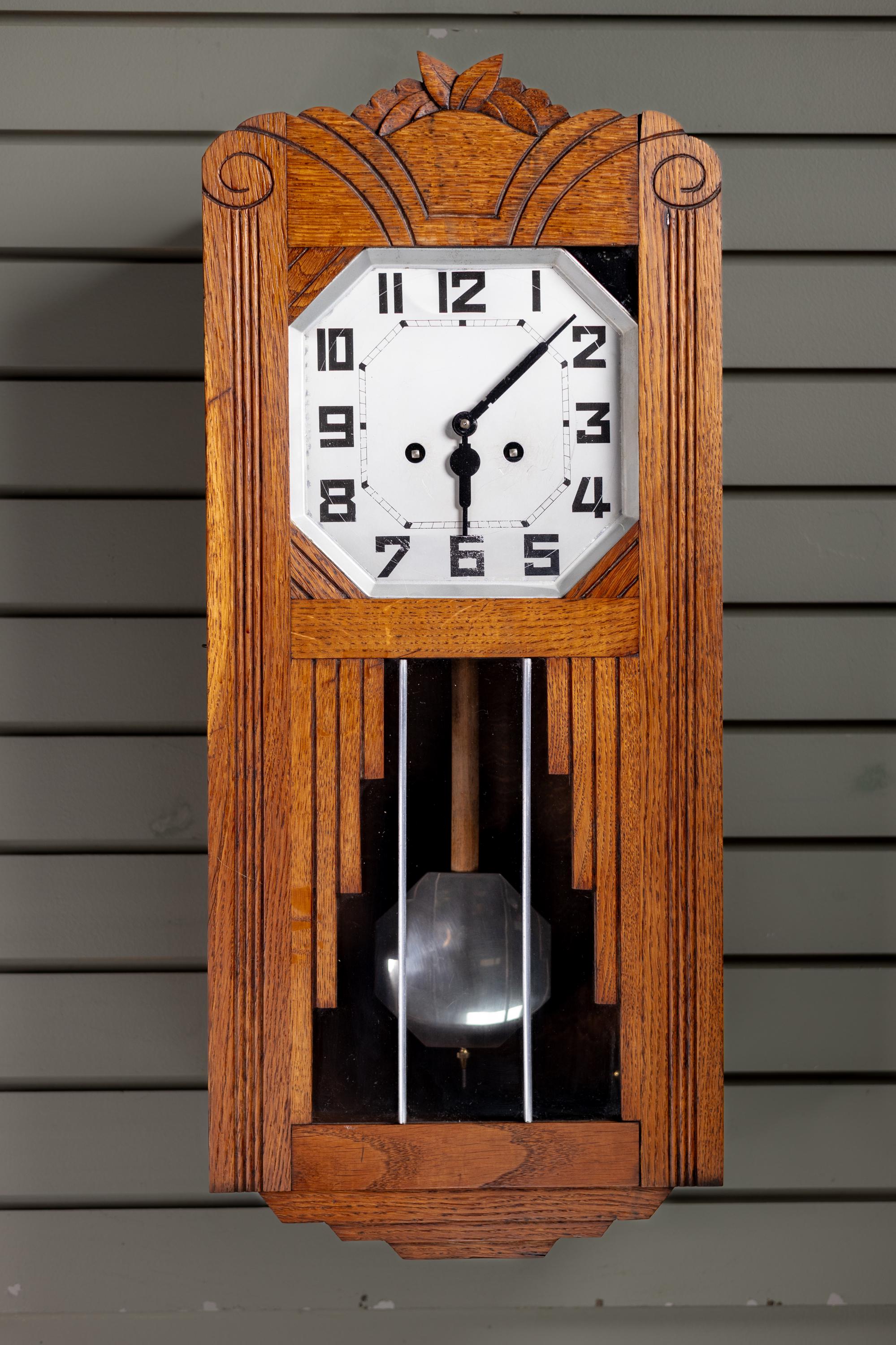 Antique Wall Clock | Art Deco Style | 1920s - Etsy