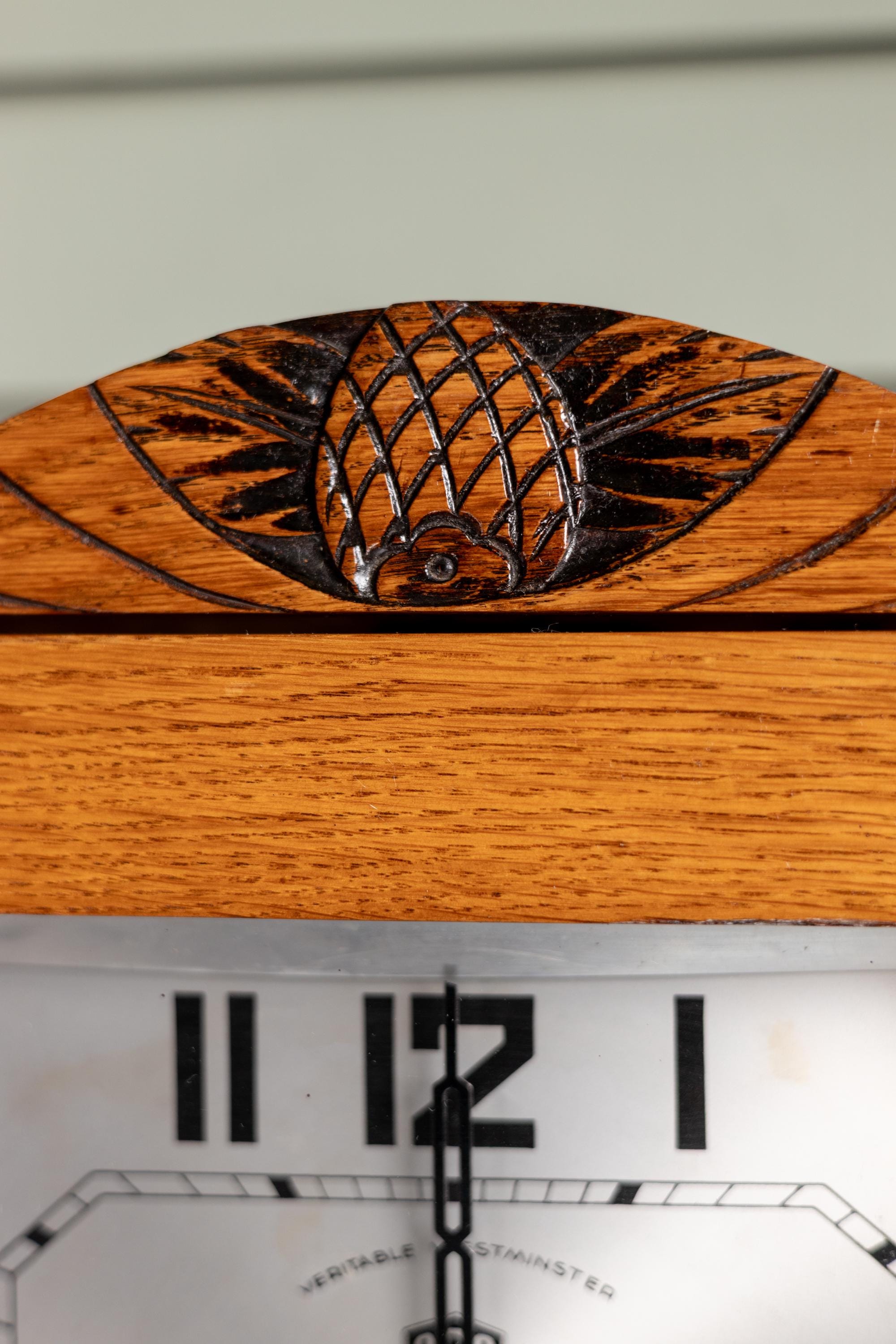 Vintage French Art Deco Wall Clock - Etsy