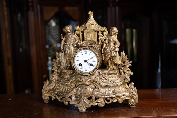 Antique French Mantel Clock, Circa 1855-1875 - Etsy