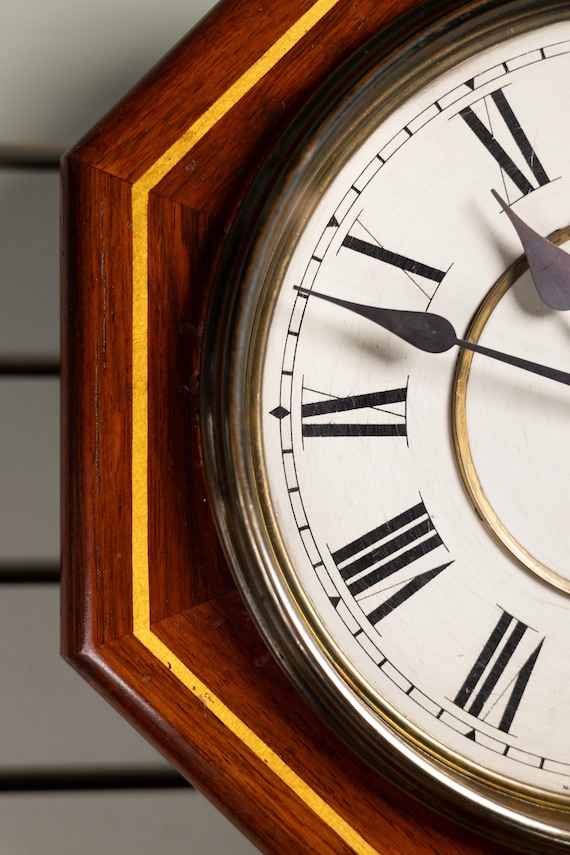 Antique Seth Thomas Octagon Schoolhouse Wall Clock - Etsy