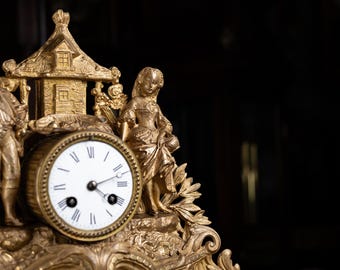 Antique French Mantel Clock, Circa 1855-1875 - Etsy