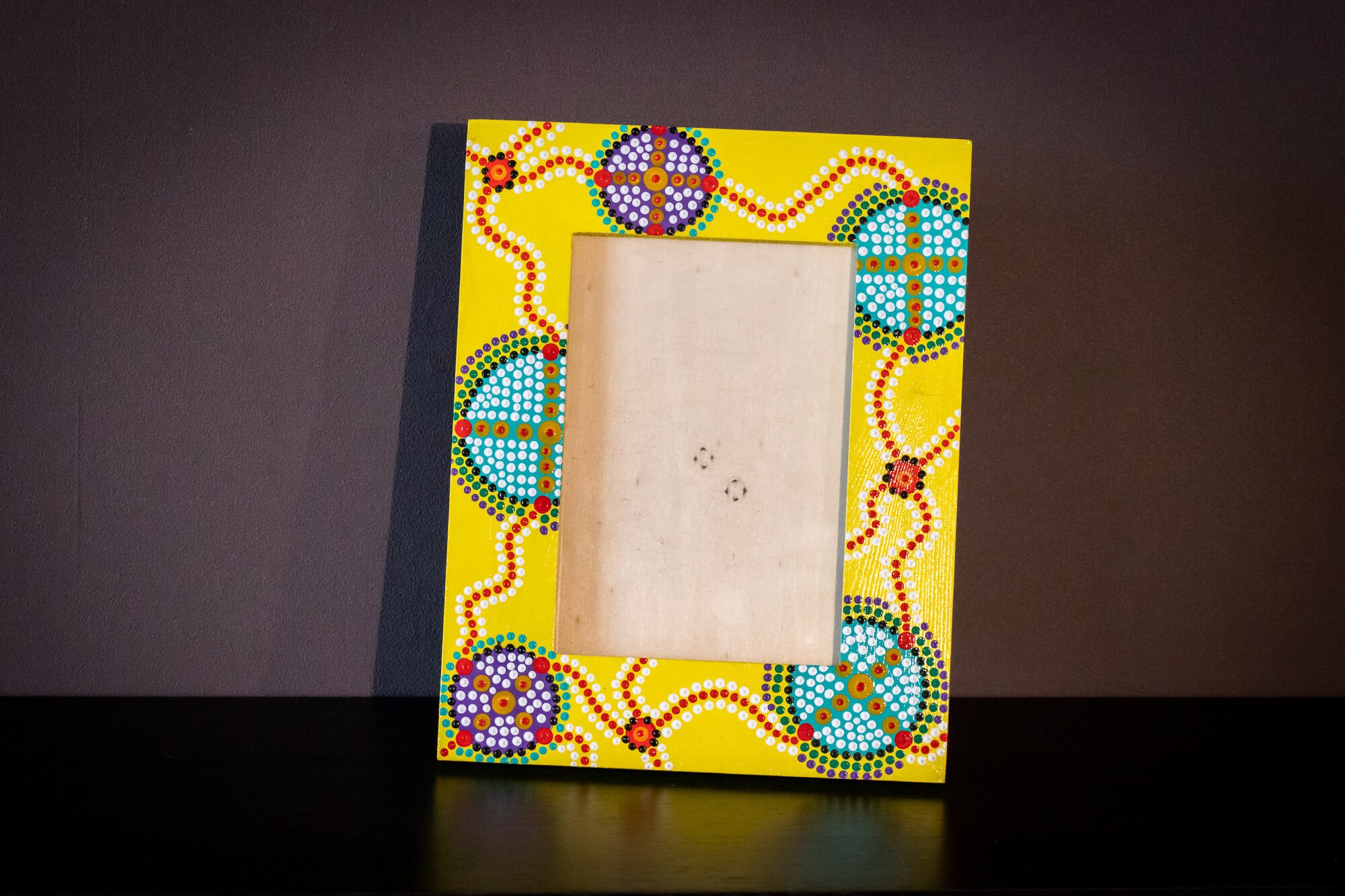 Cadre Photo en Bois Peint à La Main