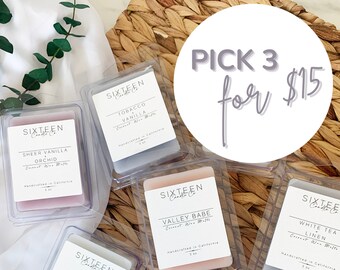 Kit de Degustação de Pastilhas Aromáticas | Escolha 3 Aromas | Pastilhas Aromáticas de Coco | Amostra de Fragrâncias para Casa