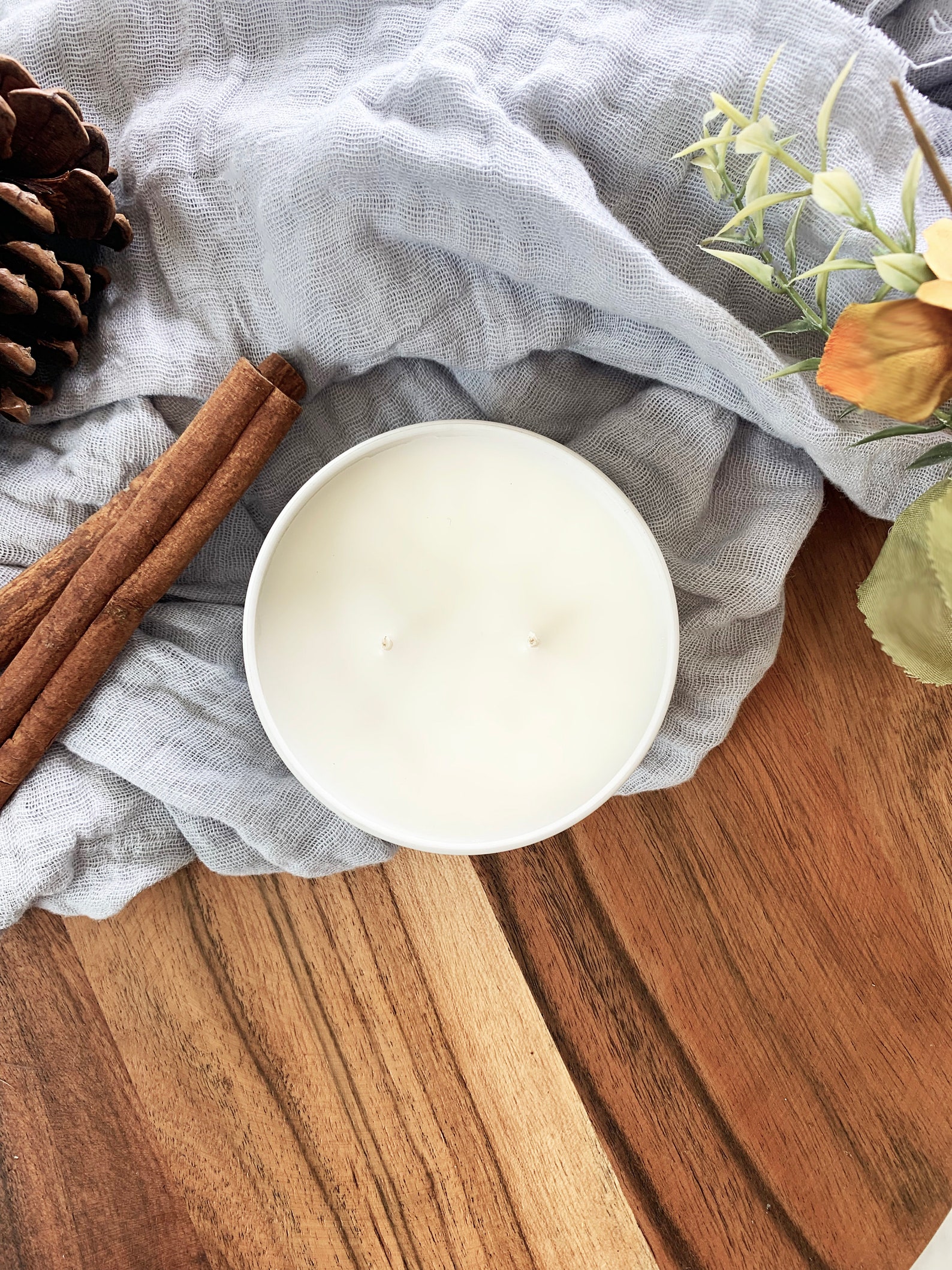 Warm Vanilla Cinnamon Scented Candles Coconut Apricot Etsy