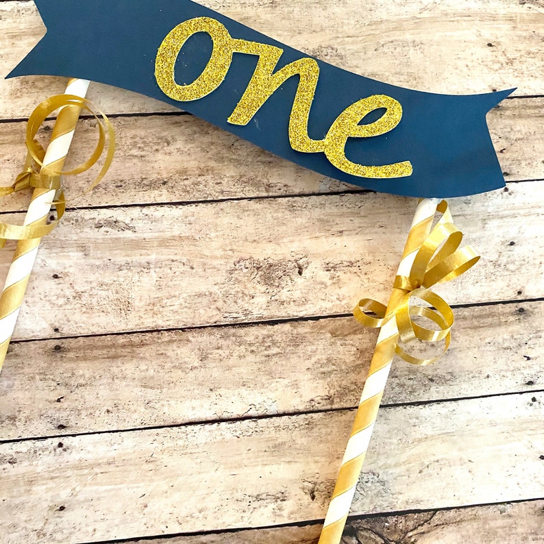 cake topper one year cake topper glitter cake topper Smash cake baby party decor party