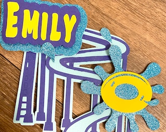 Waterpark cake topper, birthday cake topper
