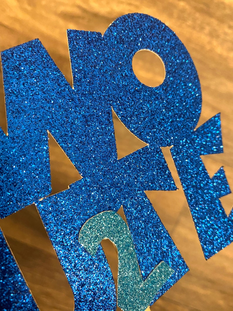 Two Cute Birthday Cake Topper Toddler Birthday Second Etsy