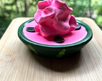 Fake watermelon pie, fake bake watermelon, watermelon tiered tray decor, summer tiered tray decor