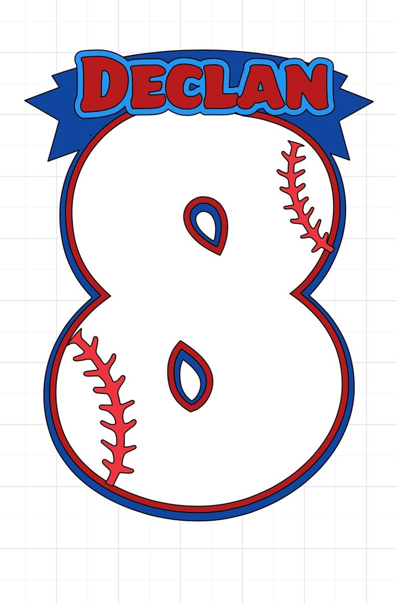 Baseball Cake Topper, Customized Name and Age for Boys and Girls - Etsy