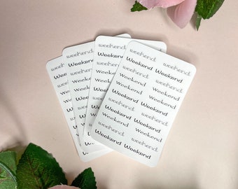 Weekend  Mini Planner Sticker Sheets|Functional Stickers| l Planner Stickers|Mini Sticker Sheet|Matte Stickers