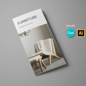 Trifold Brochure, Minimal Brochure Interior Design, Architecture Design Portfolio