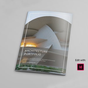 Architecture design booklet template | Graphic Design Portfolio | Architecture Portfolio | Adobe InDesign | instant download