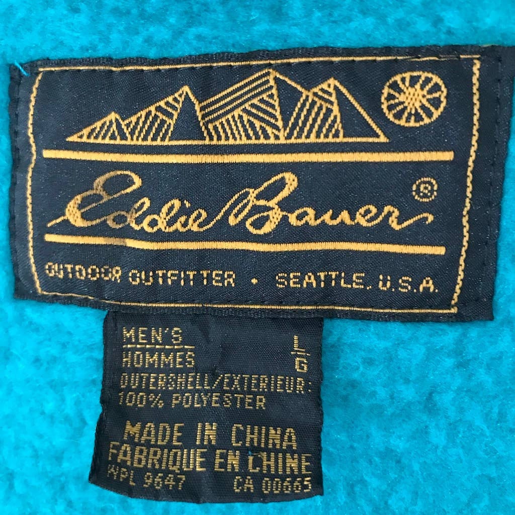 Eddie Bauer Men's Vintage Color Block Fleece Jacket Etsy