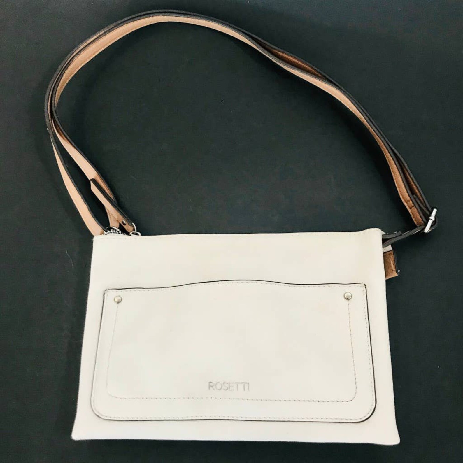 Rosetti White Faux Leather Crossbody Bag | Etsy