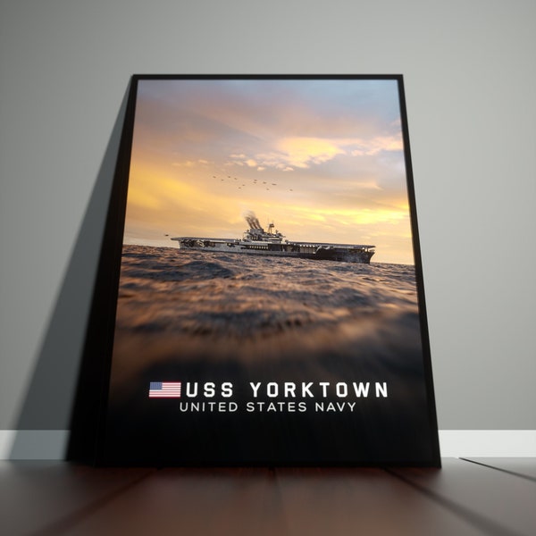 USS Yorktown Artwork Poster