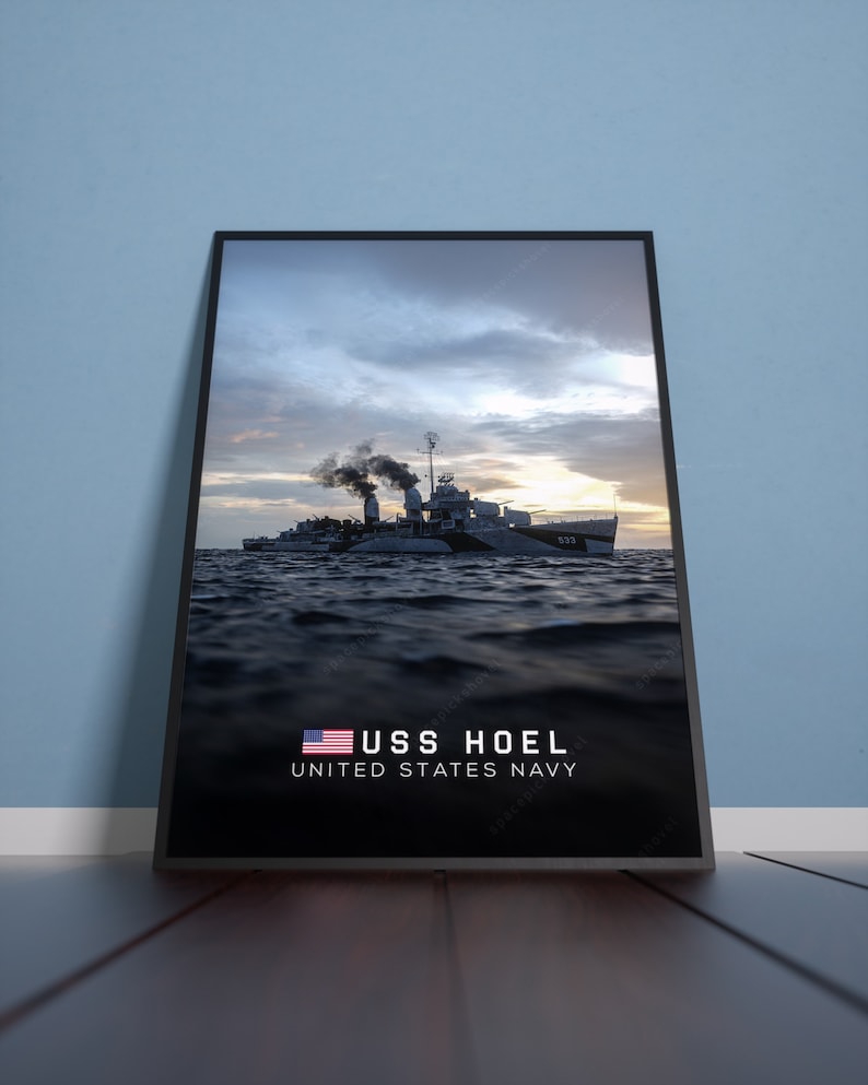 Hoel USS Hoel Artwork Poster - Etsy
