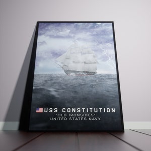 USSコンスティチューションのアートワークポスター