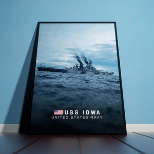 USS Iowa Artwork Poster
