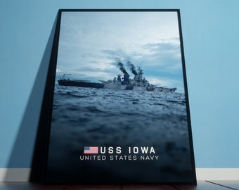 USS Iowa Artwork Poster